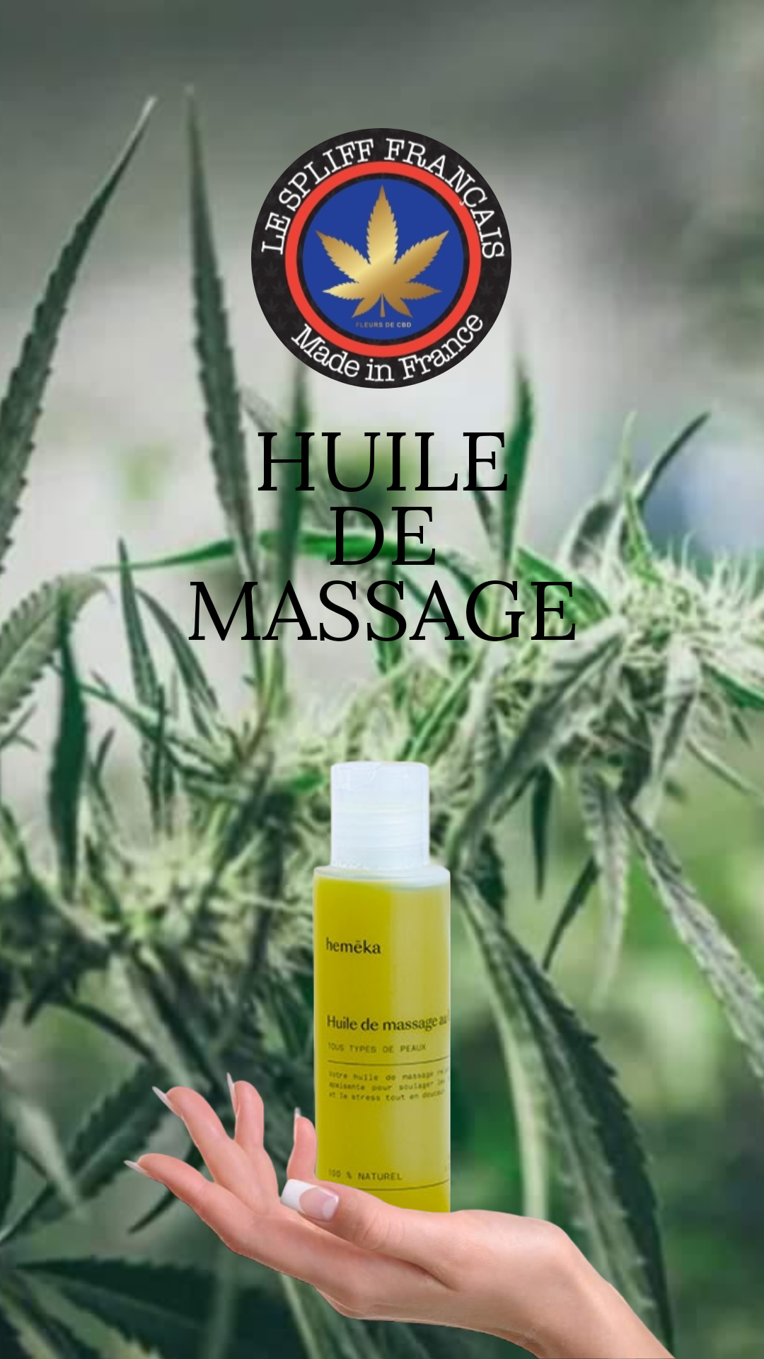 Huile de massage au cbd