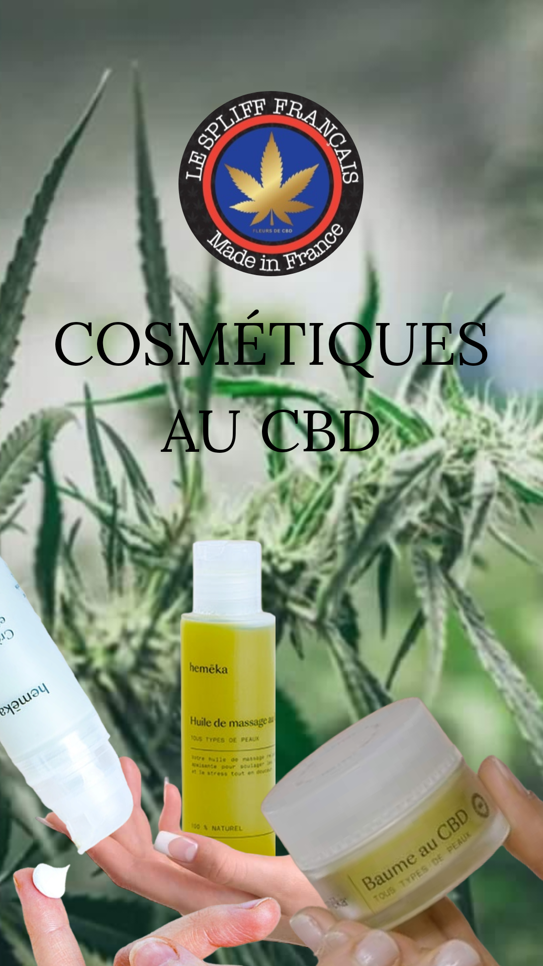 COFFRET TRIO Cosmétique CBD : BAUME + HUILE + CRÈME