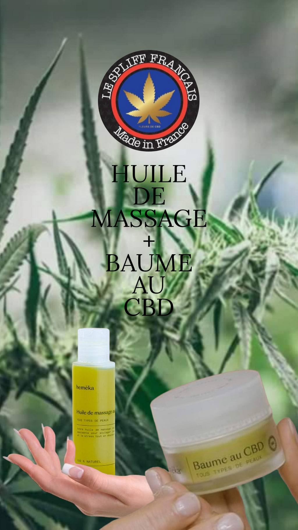 Coffret DUO Cosmétiques CBD : BAUME + HUILE