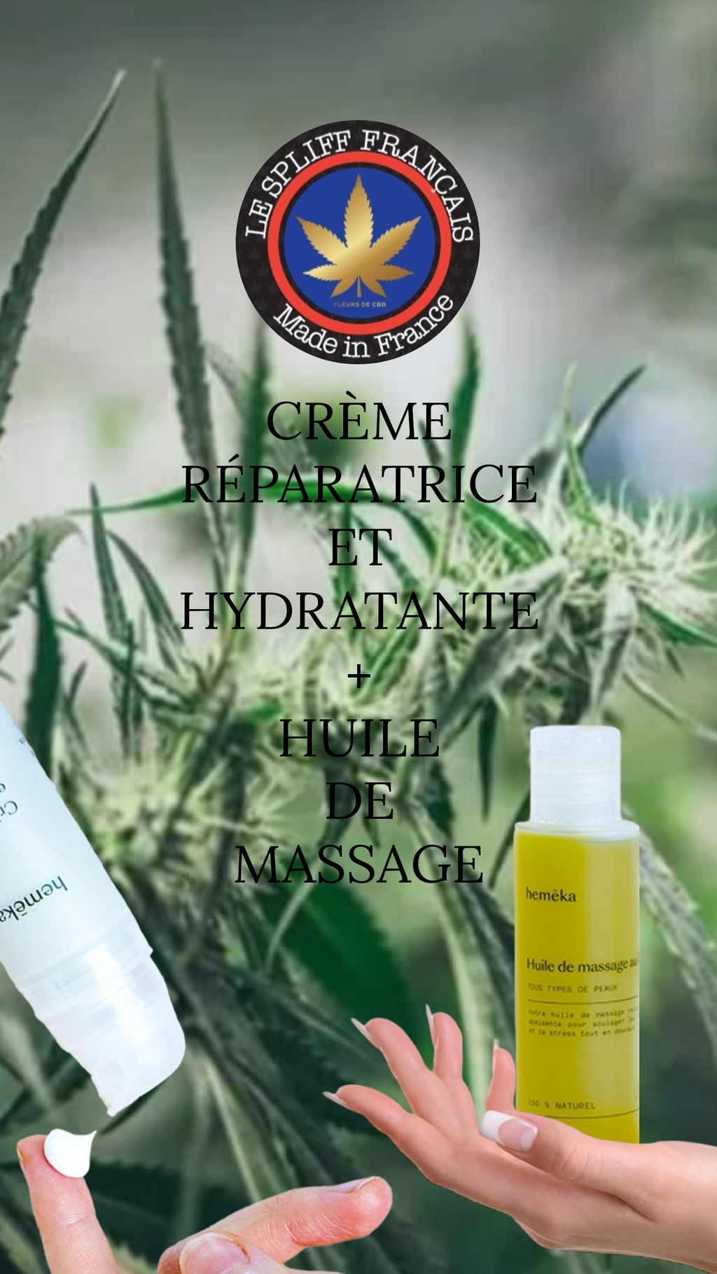 Coffret DUO Cosmétiques CBD : HUILE + CRÈME