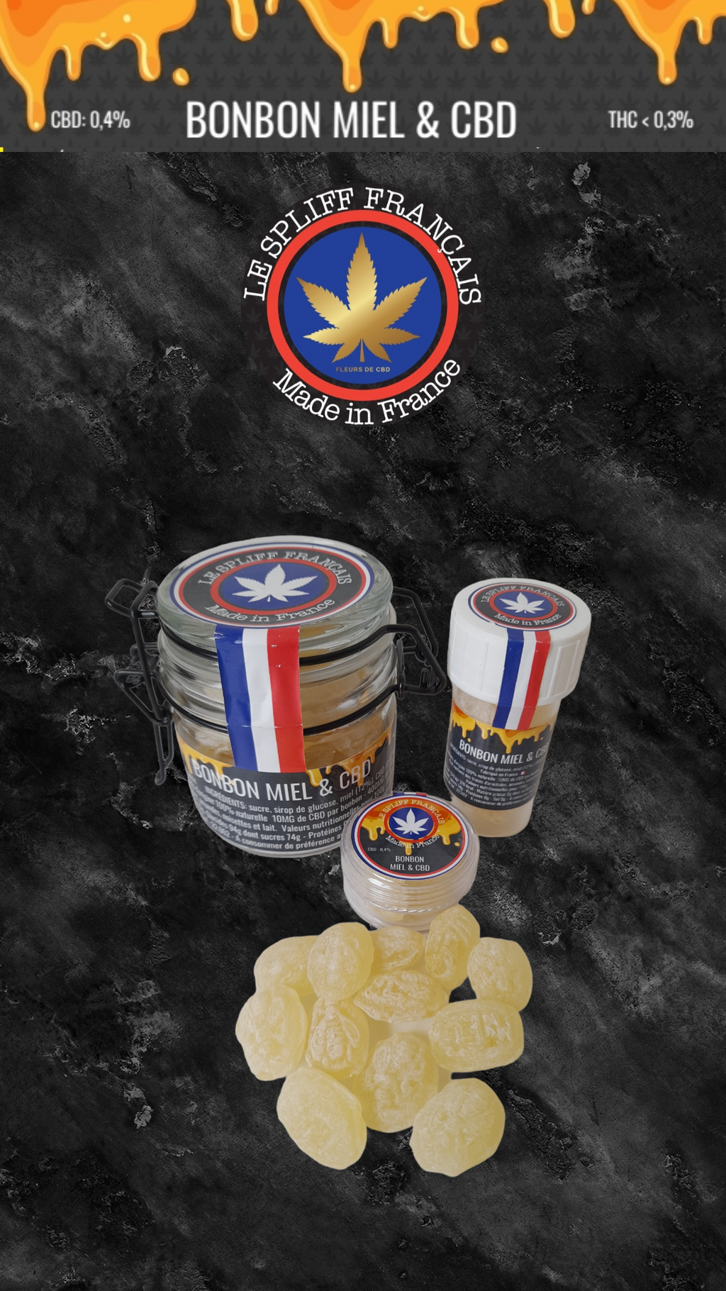 BONBON MIEL & CBD