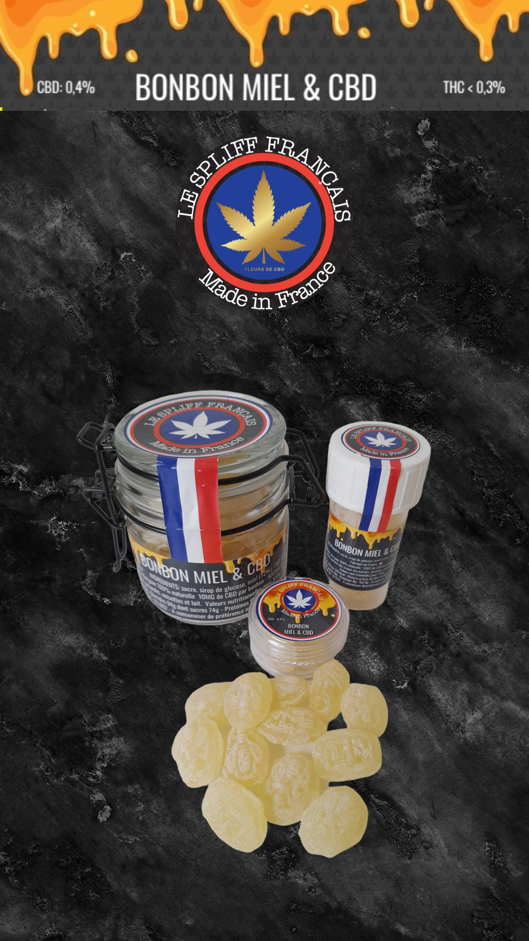 BONBON MIEL & CBD