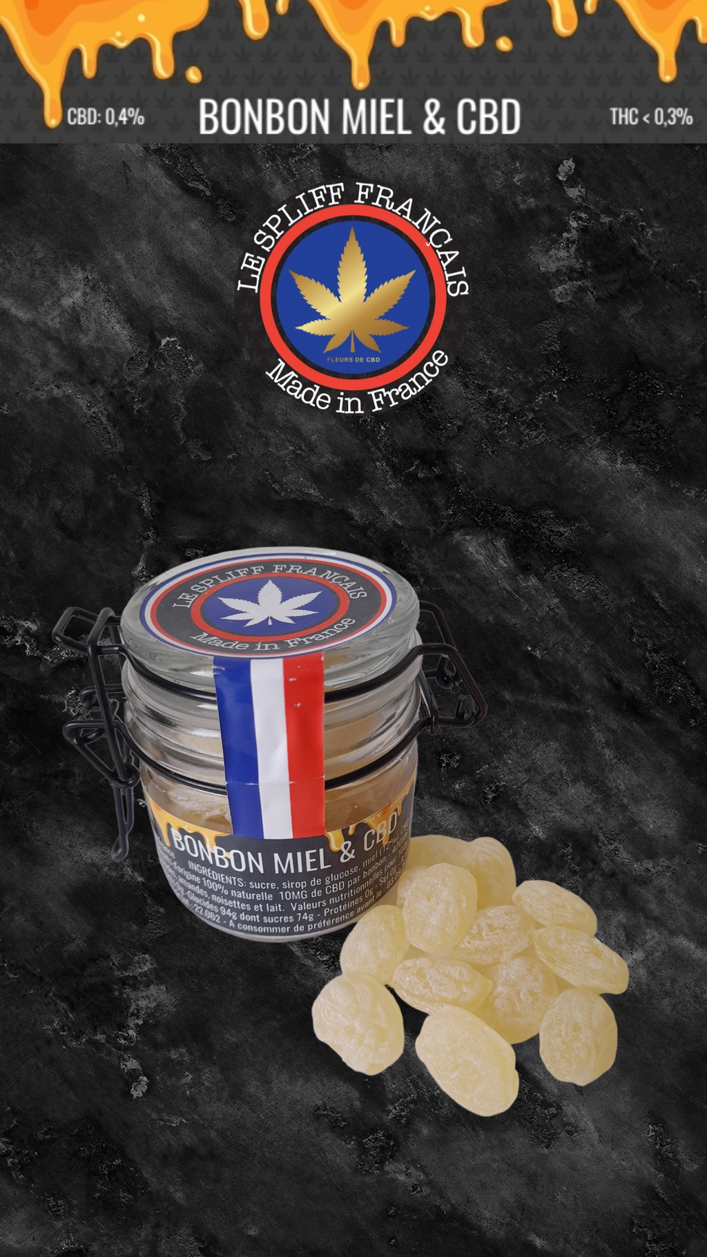 BONBON MIEL & CBD