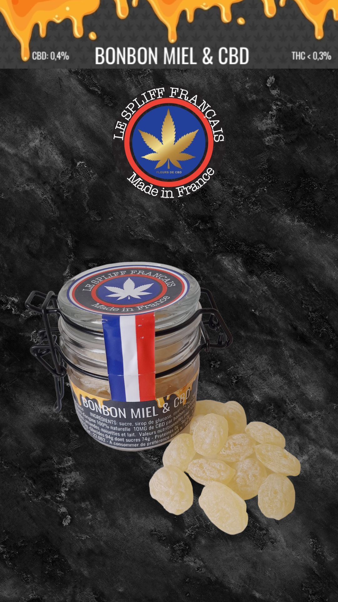 BONBON MIEL & CBD